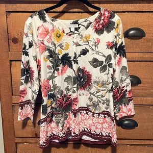 Charter club floral blouse